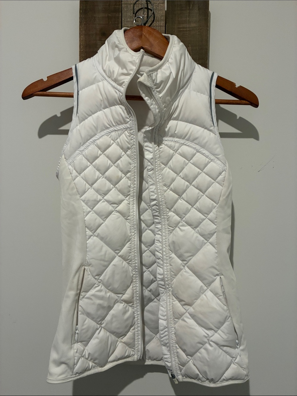 lululemon athletica White Quilted Puffer Vest